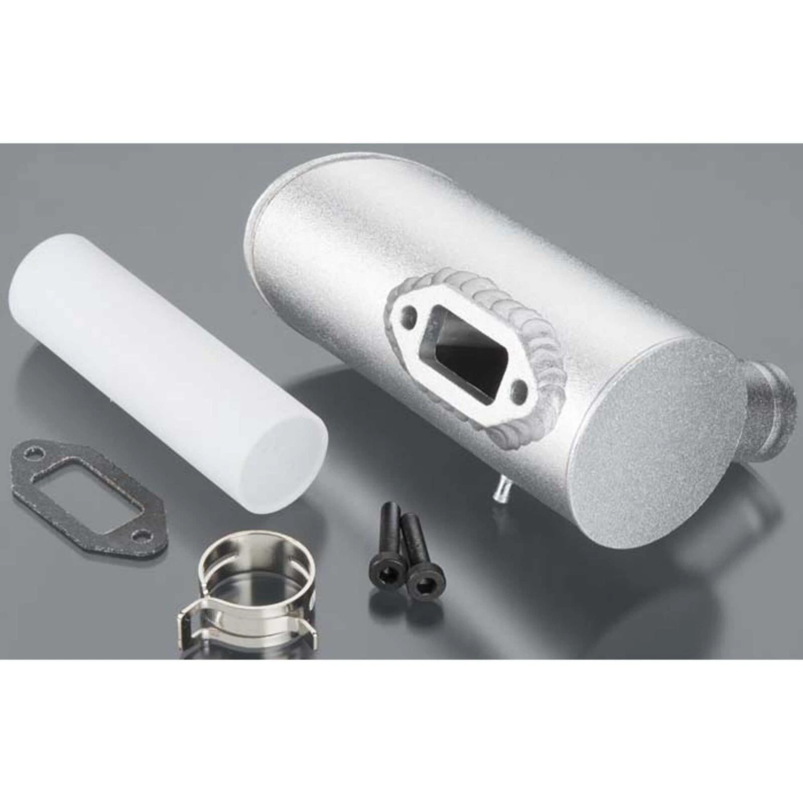 DLE Engines Muffler Left 1-Hole: DLE-120 3 DLE Engines Muffler Left 1-Hole: DLE-120