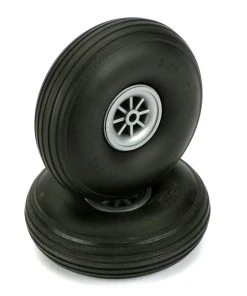 Dubro Products Treaded Wheels, 3-1/4" (2)