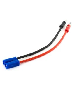 E-Flite Charge Lead: EC5 Device With 6" Wire & Jacks, 12 AWG