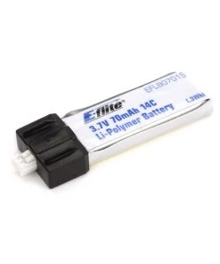 E-Flite 70mAh 1S 3.7V 14C LiPo Battery: PH 1.25 (Ultra Micro)
