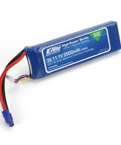 E-Flite 11.1V 2500mAh 3S 30C LiPo, Battery: EC3