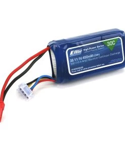 E-Flite 11.1V 450mAh 3S 30C LiPo Battery: JST