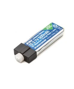 E-Flite 3.7V 500mAh 1S 25C LiPo Battery: PH 2.0 (High-Current Ultra Micro)