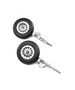 E-Flite Main Gear Strut With Wheels: F-4 Phantom II 80mm