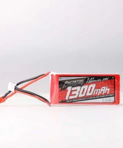 FMS 7.4V 1300mAh 2S 20C LiPo Battery: JST