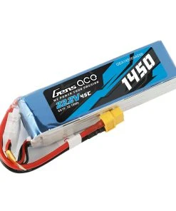Gens Ace 22.2V 1450mAh 6S 45C Lipo Battery: XT60 -E-Flite-shop GEA14506S45X6 A2 43WQHAY3