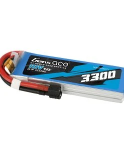 Gens Ace 14.8V 3300mAh 45C 4S LiPo Battery: EC3, Deans