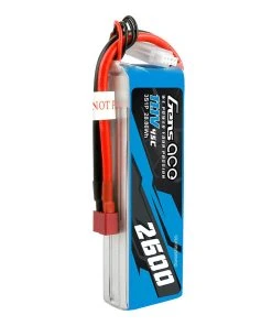 Gens Ace 11.1V 2600mAh 3S 45C LiPo Battery: Deans -E-Flite-shop GEA3S260045D A2 PS65QG1Q