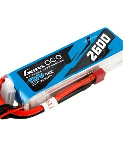 Gens Ace 11.1V 2600mAh 3S 45C LiPo Battery: Deans -E-Flite-shop GEA3S260045D A3 PS65QG1Q