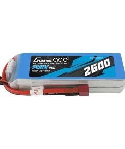 Gens Ace 14.8V 2600, 4S 45C, LiPo Soft Pack: Deans -E-Flite-shop GEA4S260045D A2 BBEC1VPW
