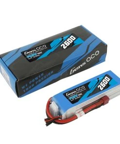 Gens Ace 14.8V 2600, 4S 45C, LiPo Soft Pack: Deans -E-Flite-shop GEA4S260045D A3 BBEC1VPW