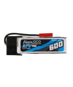 Gens Ace 3.7V 600mAh 1S 45C Lipo Battery: JST-RCY
