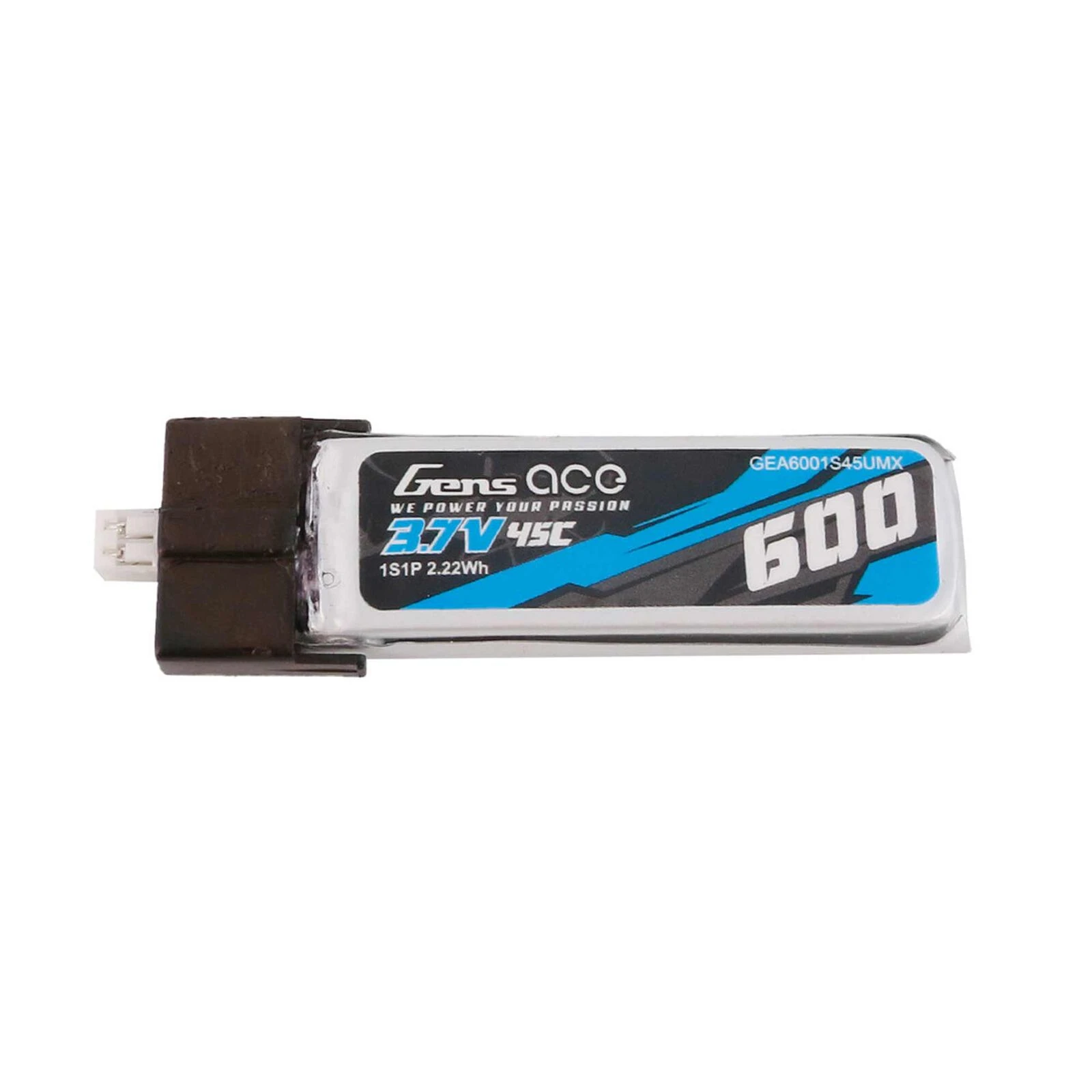 Gens Ace 3.7V 600mAh 1S 45C Lipo Battery: JST-PHR 3 Gens Ace 3.7V 600mAh 1S 45C Lipo Battery: JST-PHR