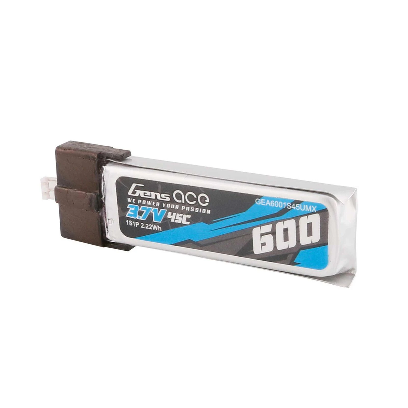 Gens Ace 3.7V 600mAh 1S 45C Lipo Battery: JST-PHR 4 Gens Ace 3.7V 600mAh 1S 45C Lipo Battery: JST-PHR - Image 2
