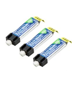E-Flite 150mAh 1S 3.7V 25C LiPo Battery: PH 1.25 (Ultra Micro) (x3)