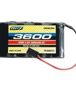 Onyx 4.8V 3600mAh NiMH Sub-C Flat Receiver Battery: Universal Receiver