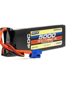 Onyx 11.1V 5000mAh 3S 40C LiPo Battery: EC3