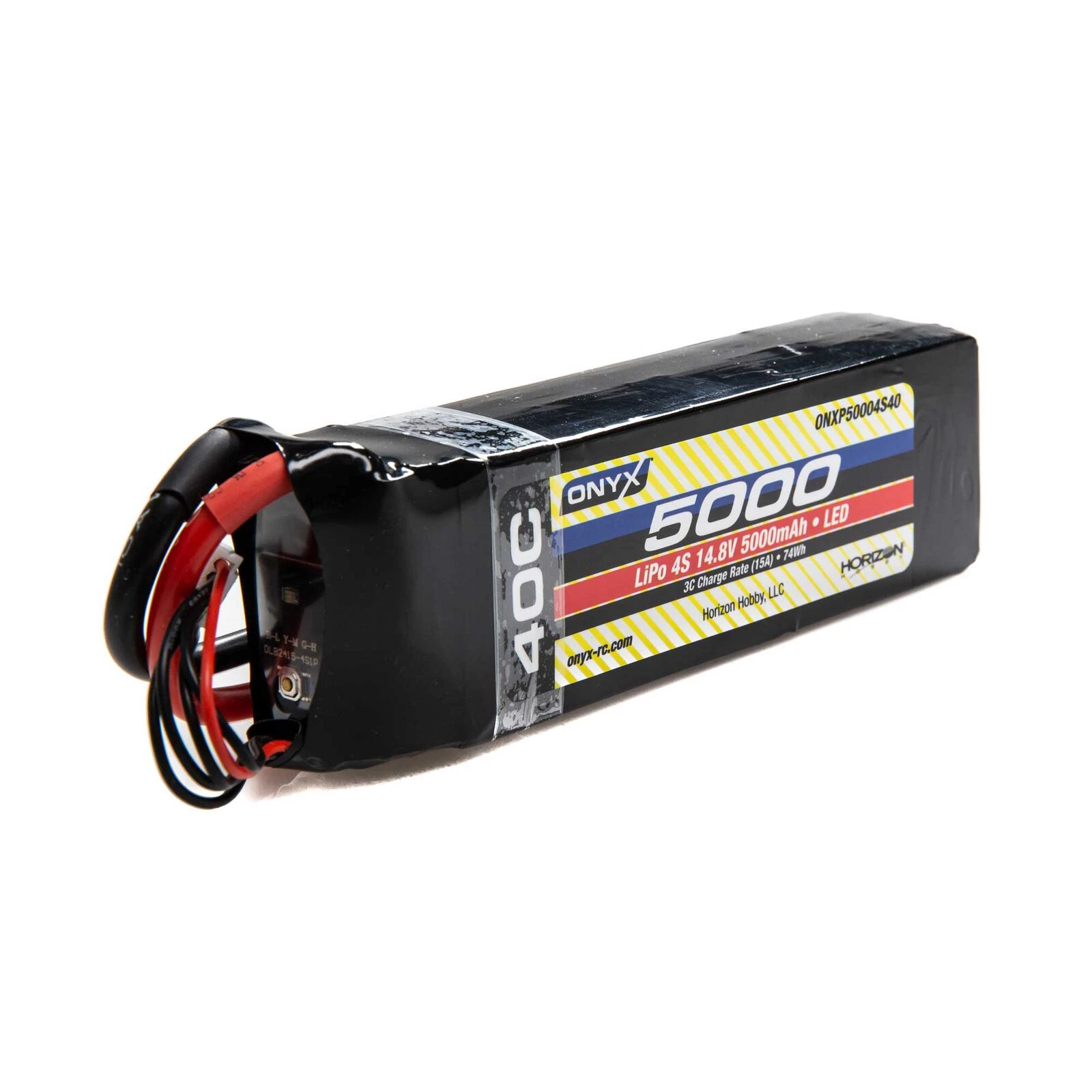 Onyx 14.8V 5000mAh 4S 40C LiPo Battery: EC5 3 Onyx 14.8V 5000mAh 4S 40C LiPo Battery: EC5