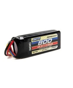 Onyx 11.1V 800mAh 3S 30C LiPo Battery: JST