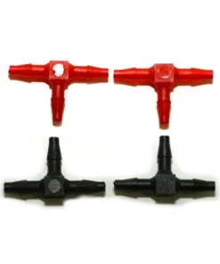 Robart Manufacturing T Tubing Couplers,1/8"