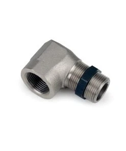 Saito Engines Muffler, Right Angle Adapter: 220A, BO, BP