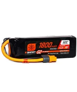 Spektrum 14.8V 1800mAh 4S 50C Smart G2 LiPo Battery: IC3