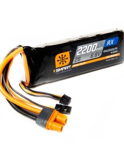 Spektrum 6.6V 2200mAh 2S 15C Smart LiFe Receiver Battery: Universal Receiver, IC3
