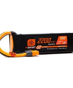 Spektrum 11.1V 2200mAh 3S 100C Smart G2 LiPo Battery: IC3