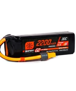 Spektrum 11.1V 2200mAh 3S 30C Smart G2 LiPo Battery: IC3