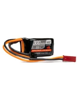 Spektrum 7.4V 300mAh 2S 50C LiPo Battery: JST-RCY