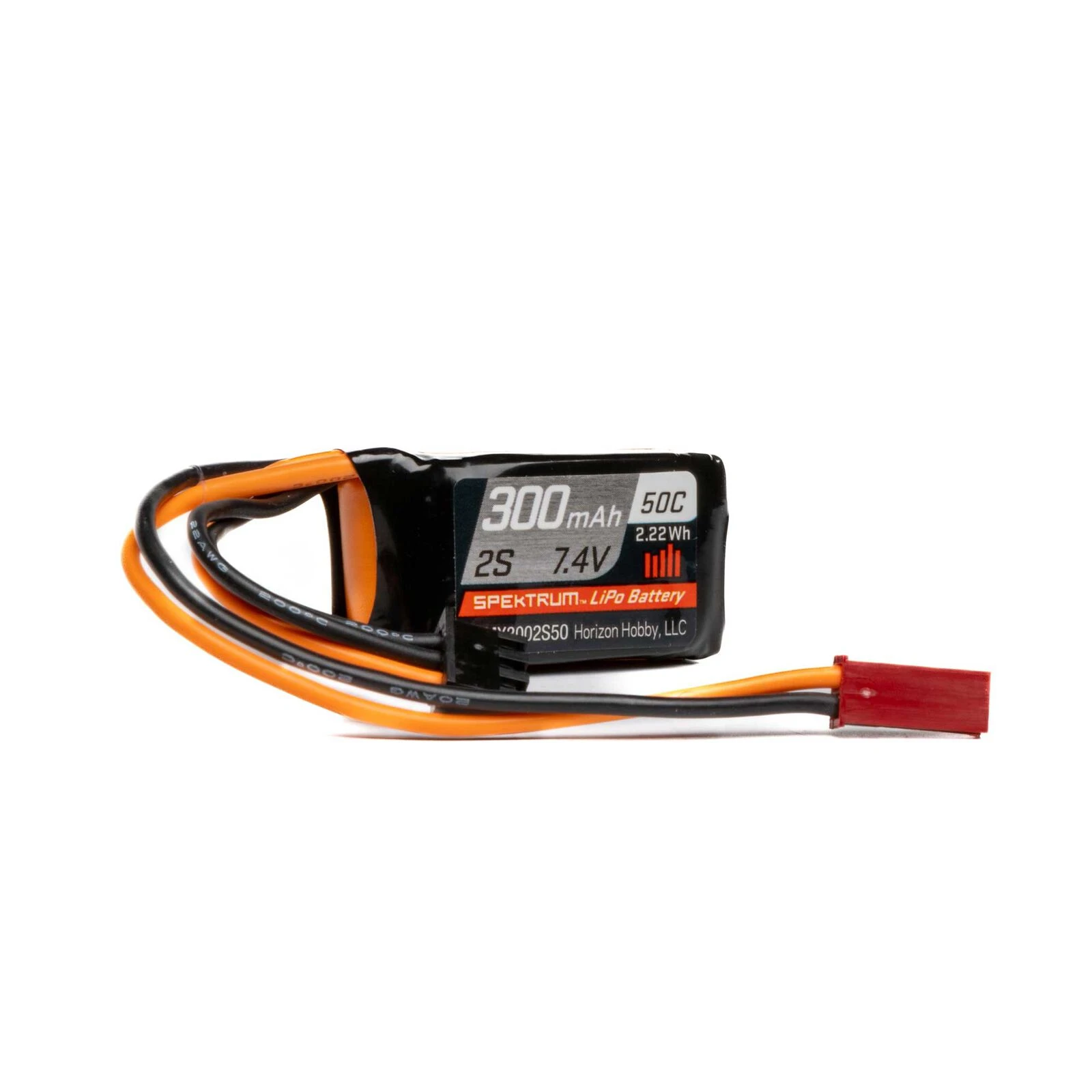 Spektrum 7.4V 300mAh 2S 50C LiPo Battery: JST-RCY 3 Spektrum 7.4V 300mAh 2S 50C LiPo Battery: JST-RCY