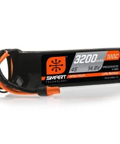 Spektrum 14.8V 3200mAh 4S 100C Smart LiPo Battery: IC3