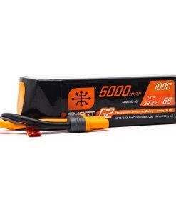 Spektrum 22.2V 5000mAh 6S 100C Smart G2 LiPo Battery: IC5