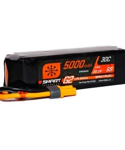 Spektrum 22.2V 5000mAh 6S 30C Smart G2 LiPo Battery: IC5
