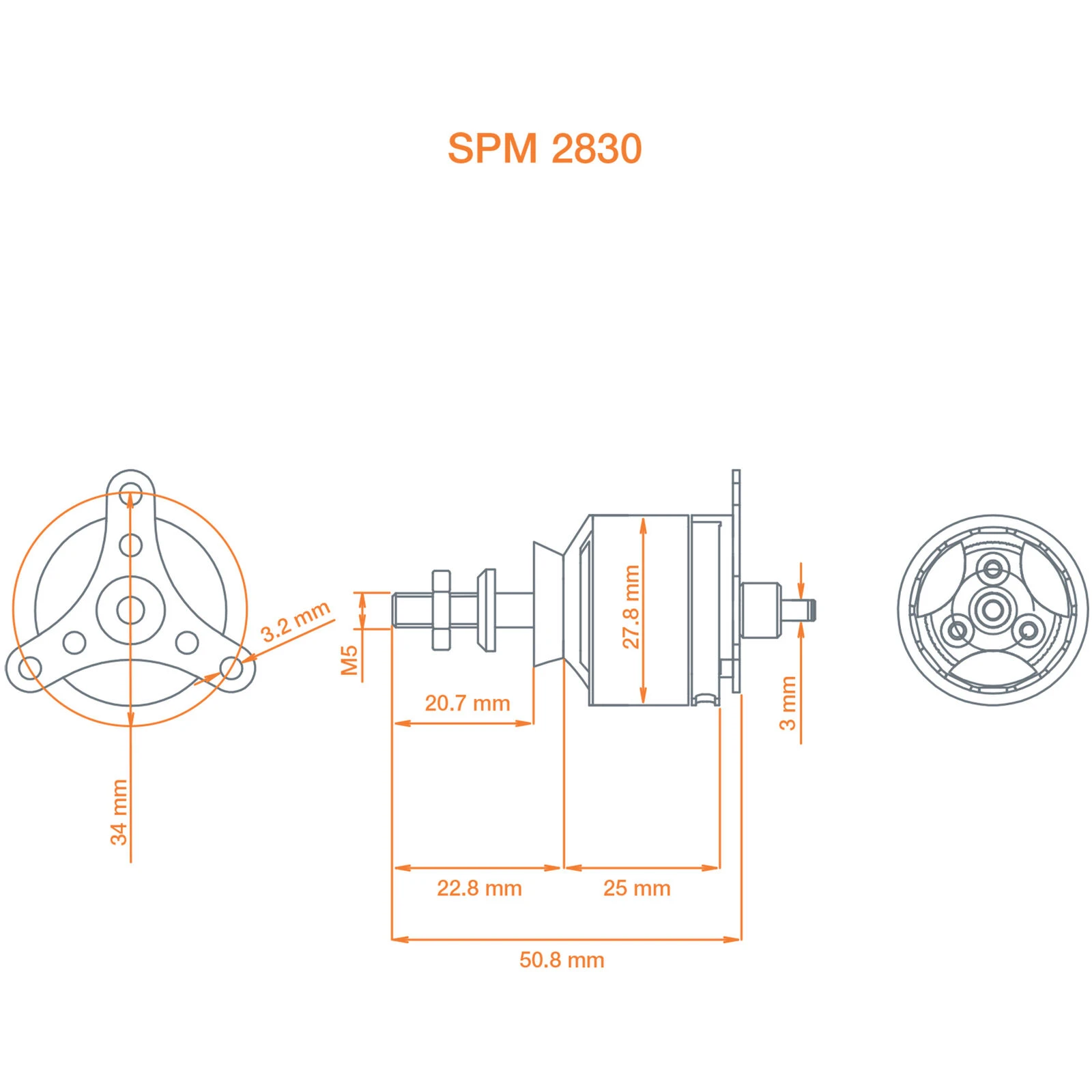 Spektrum Avian 2830-950Kv Outrunner Brushless Motor 4 Spektrum Avian 2830-950Kv Outrunner Brushless Motor - Image 2