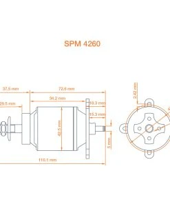 Spektrum Avian 4260-800Kv Outrunner Brushless Motor -E-Flite-shop SPMXAM4725 A10 7L5MBYNG